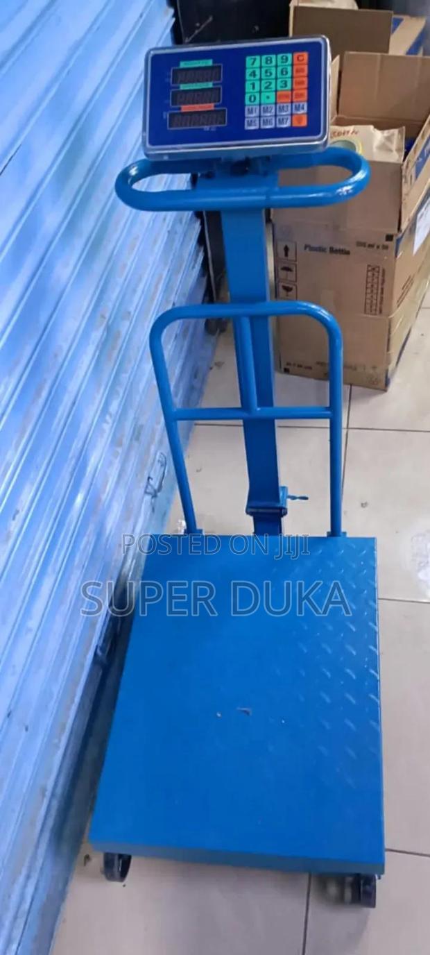 Digital Platform Weighing Scale. 600kg With Wheels