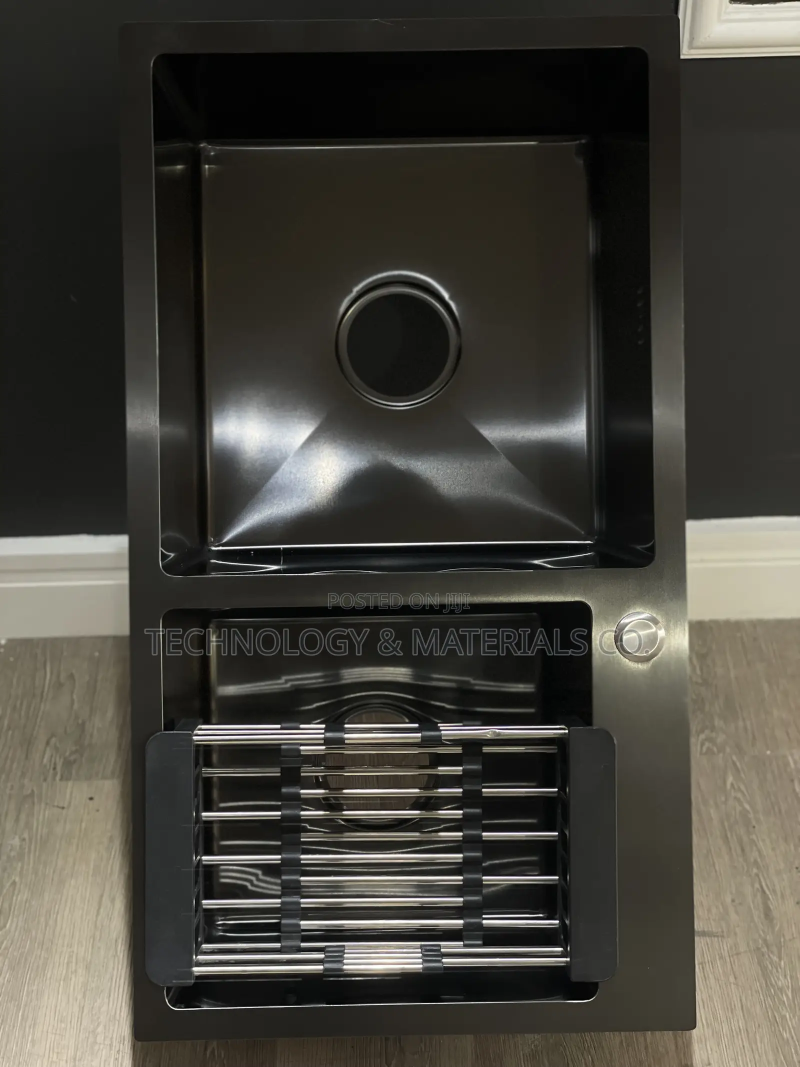 Modern Black Double-Bowl Sink