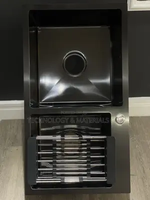 Modern Black Double-Bowl Sink