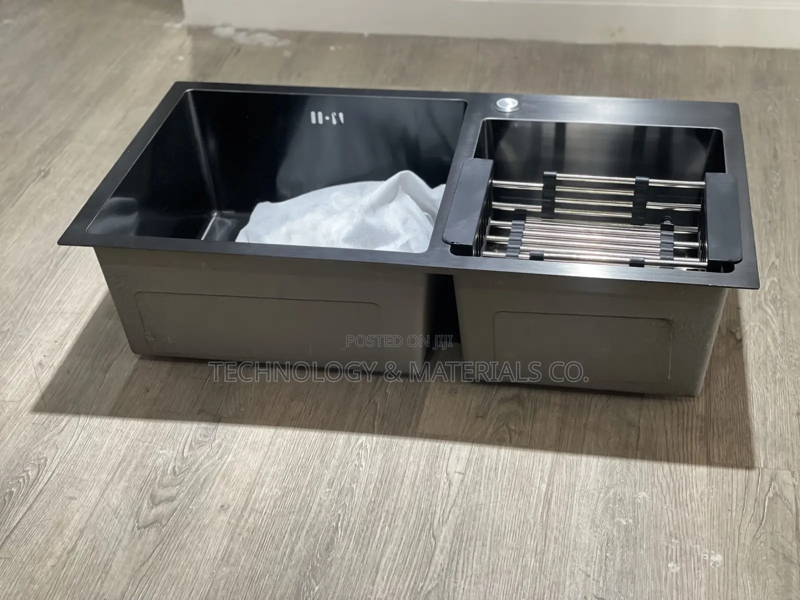 Modern Black Double-Bowl Sink
