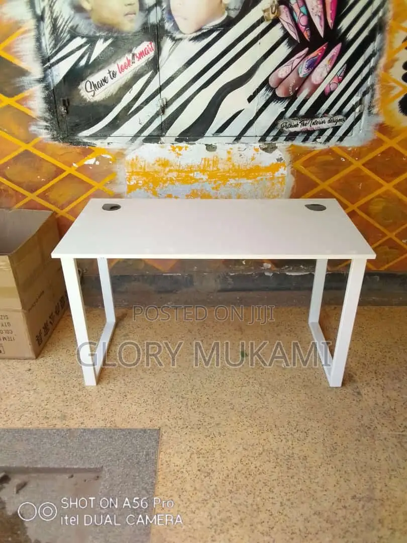 White Office Table 1m
