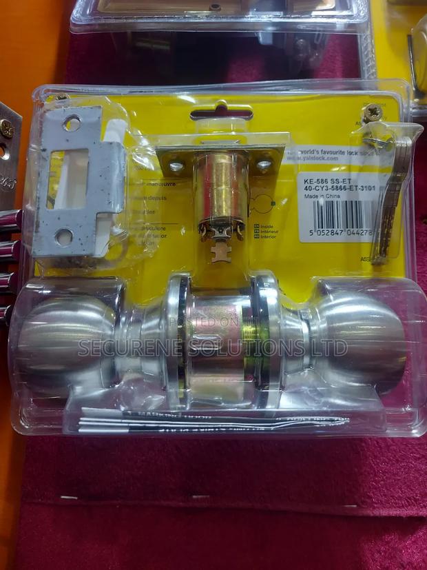 Round Cylindrical Knobset Ke 586 Pb-Ss-Et - main view
