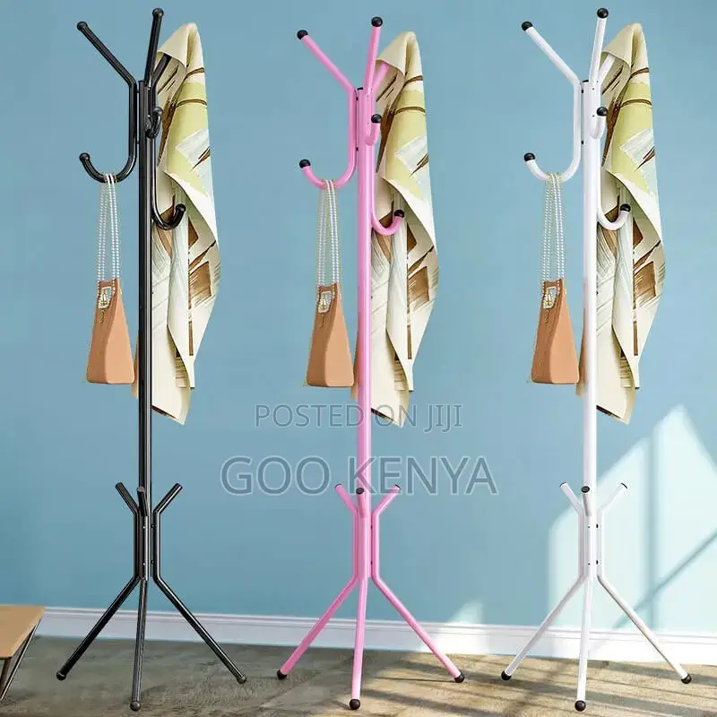 Home/Office Coat Hanger; Durable Metal Hall Tree With Multiple Hooks