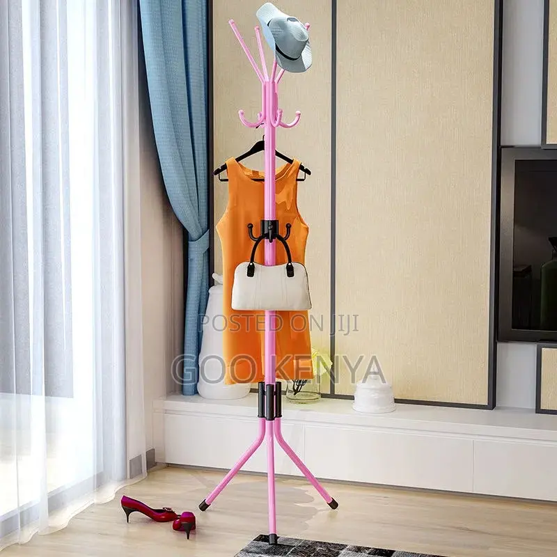 Home/Office Coat Hanger; Durable Metal Hall Tree With Multiple Hooks
