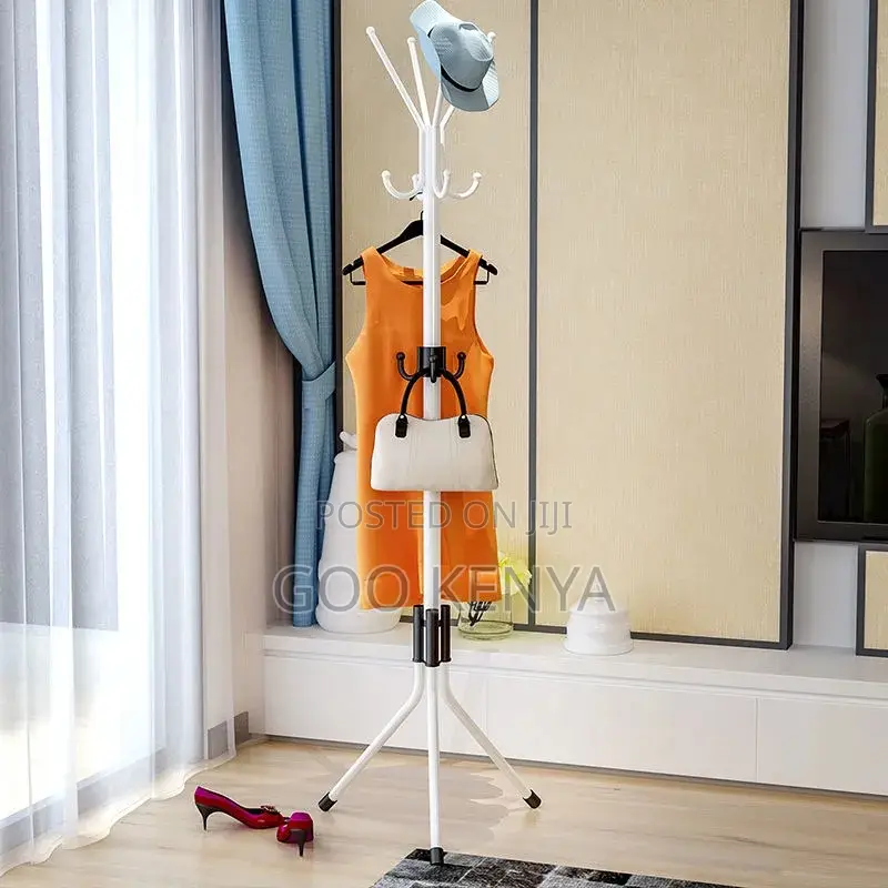 Home/Office Coat Hanger; Durable Metal Hall Tree With Multiple Hooks