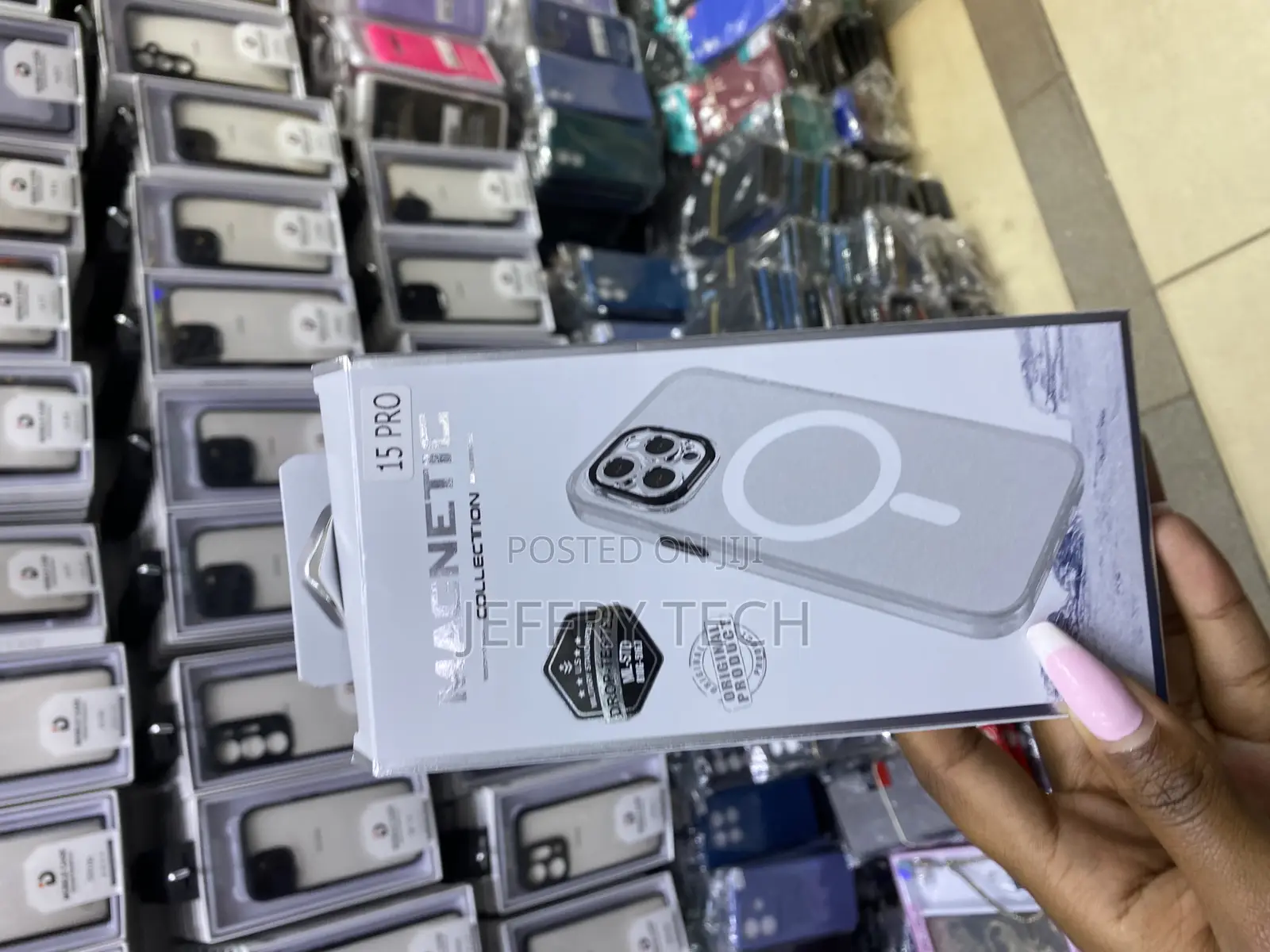 Betech Clear Case for iPhone 15 Pro Compatible With Magsafe