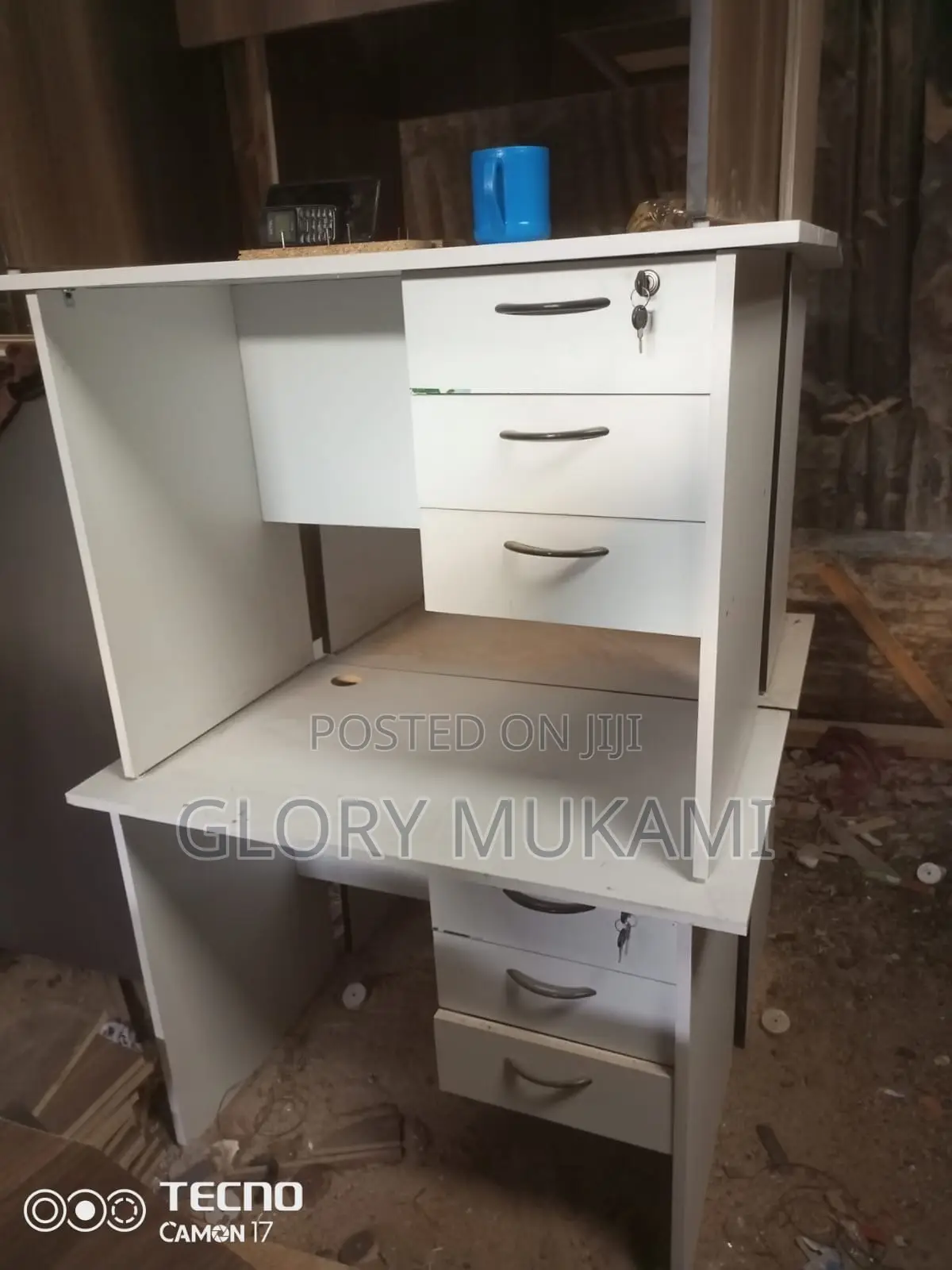 White Office Desk Table