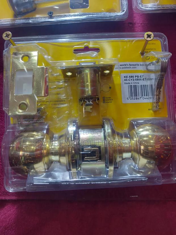 Round Cylindrical Knobset Ke 586 Pb-Et - main view