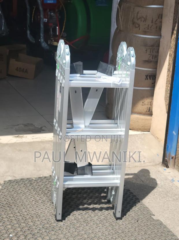 Foldable Aluminum Ladders 3*4 - thumbnail 2