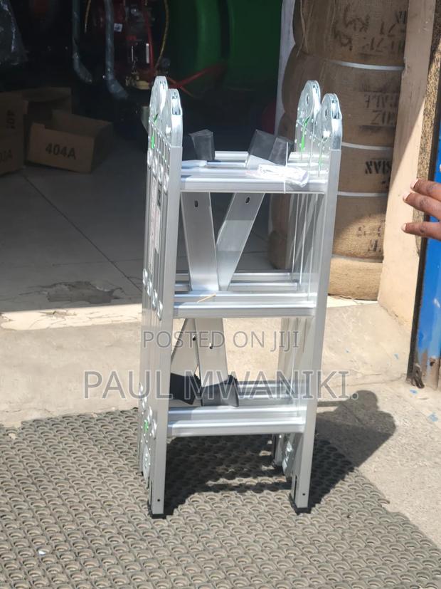 Foldable Aluminum Ladders 3*4 - thumbnail 4