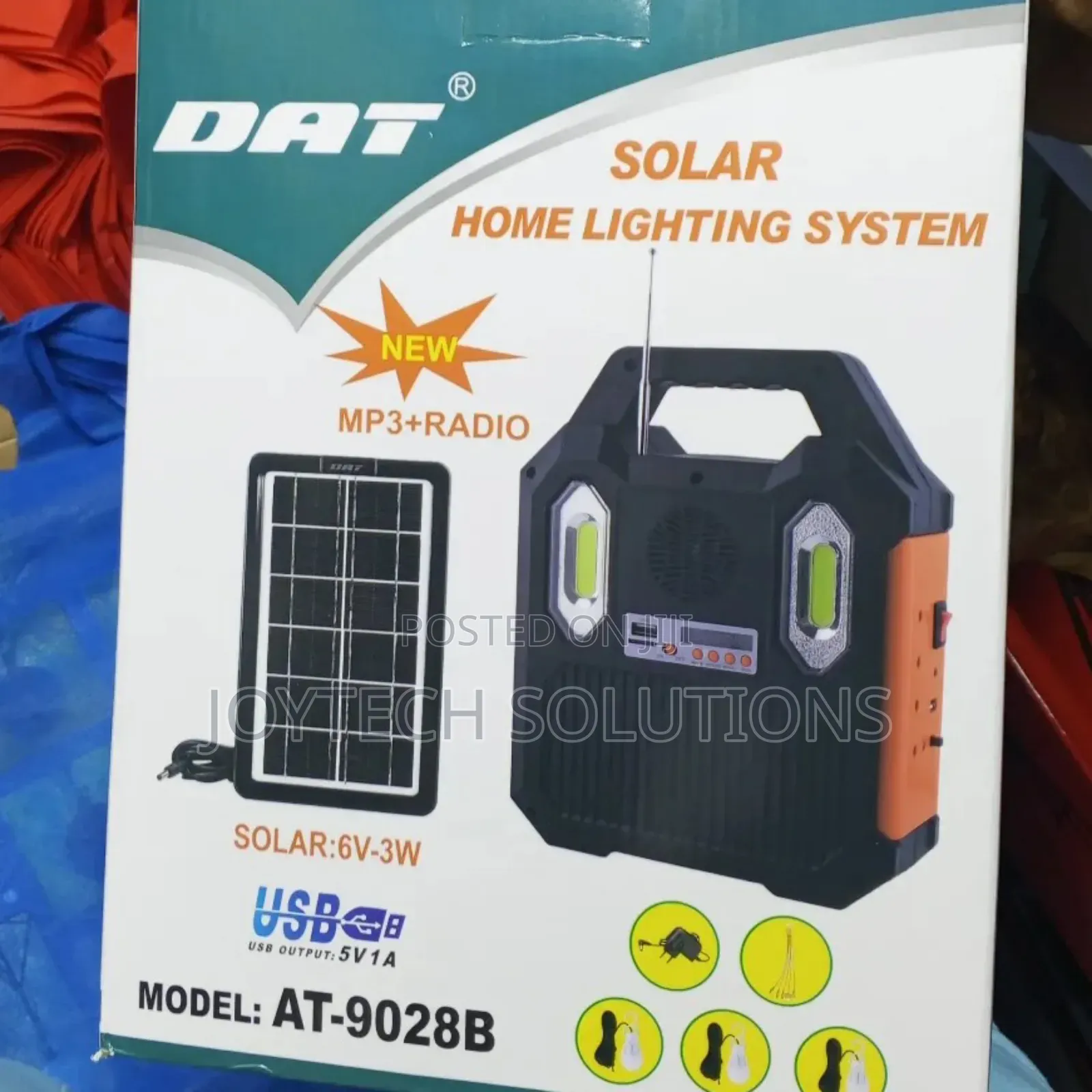 Solar :6v-3w With a Mp3+Radio. Home Solar Lighting System