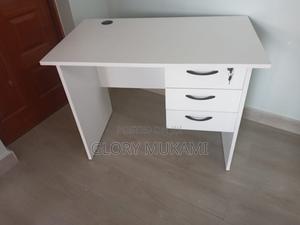 White Office Desk 0.9 M - thumbnail 2