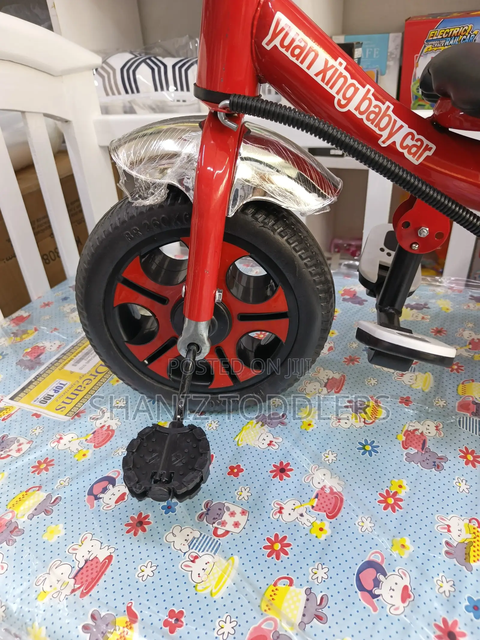 Baby Tricycle With Push Handle 3-Wheel Toddler Trike