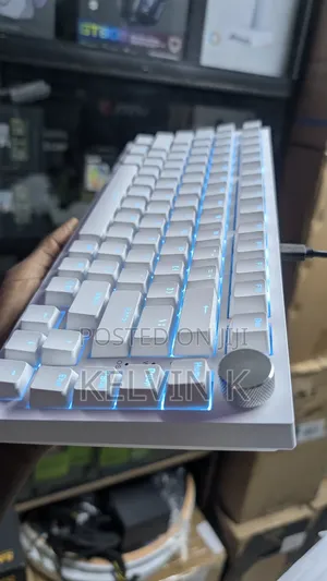 Ajazz Ak820 White Hotswap Wired Type C Mechanical Gaming Keyboard
