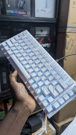 Ajazz Ak820 White Hotswap Wired Type C Mechanical Gaming Keyboard