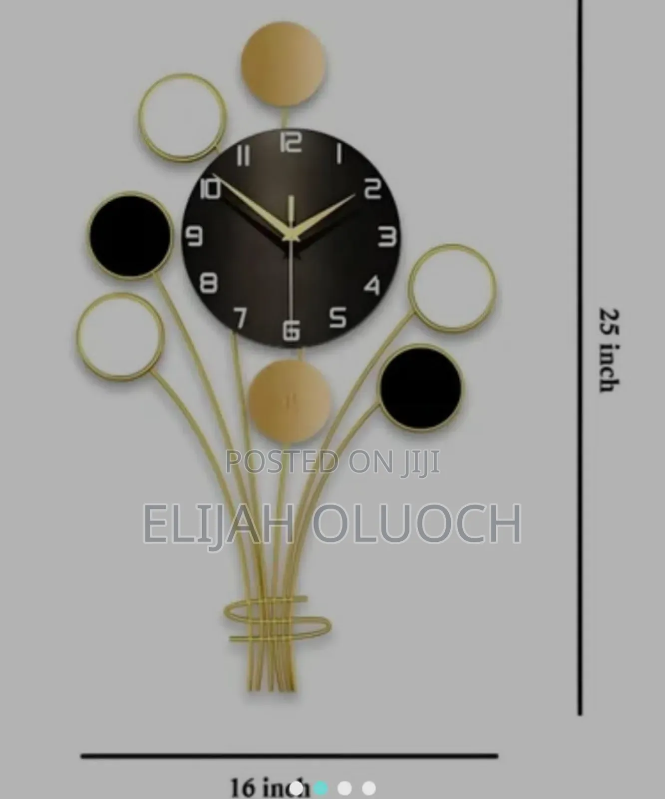 Geometric Shaped Wall Clock Home Decor