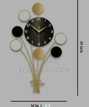 Geometric Shaped Wall Clock Home Decor
