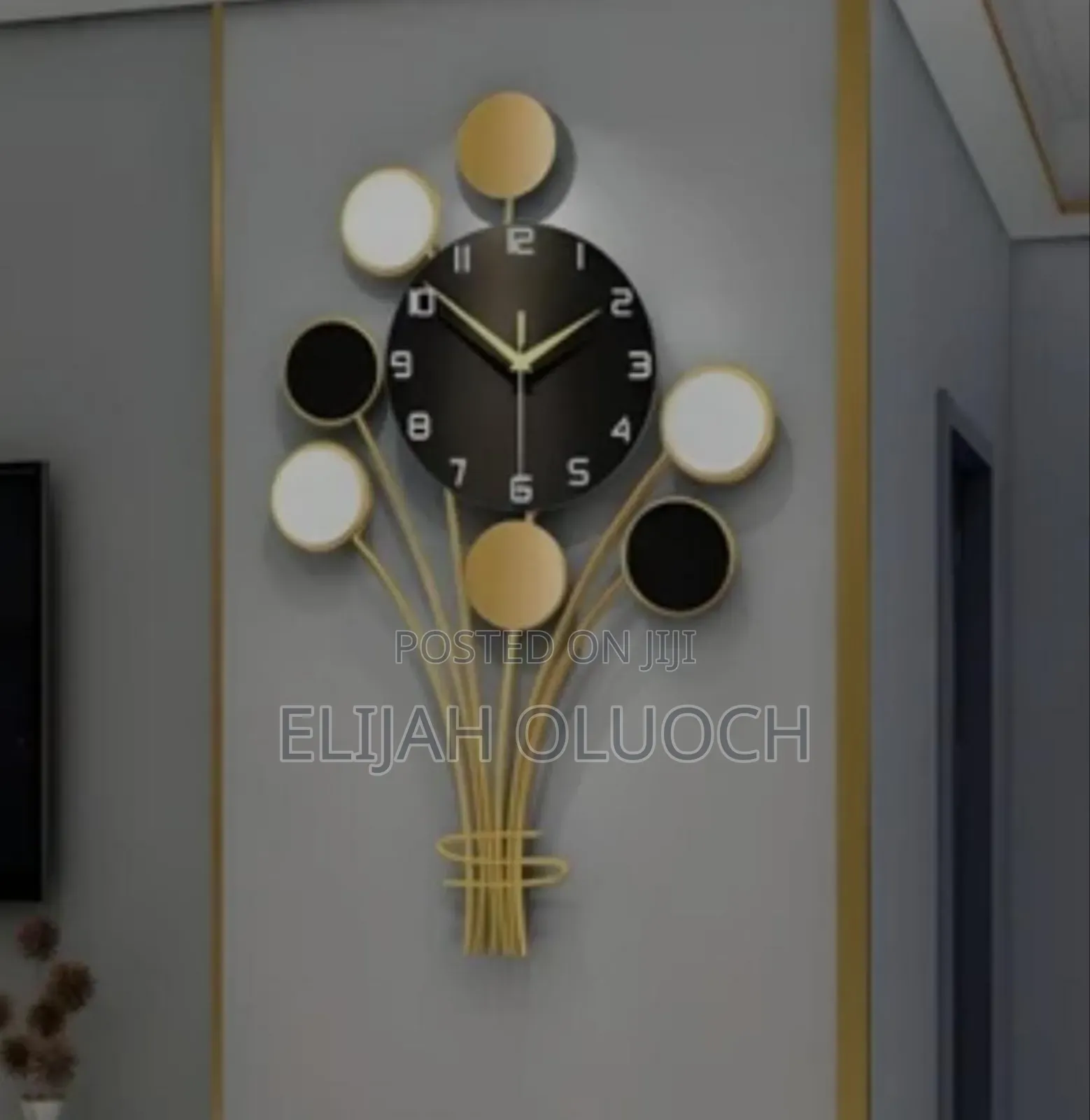 Geometric Shaped Wall Clock Home Decor
