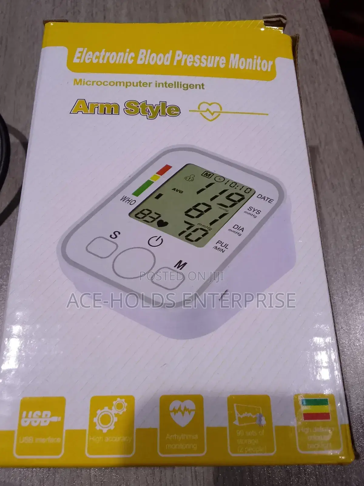 Electronic Blood Pressure Monitor Arm Style