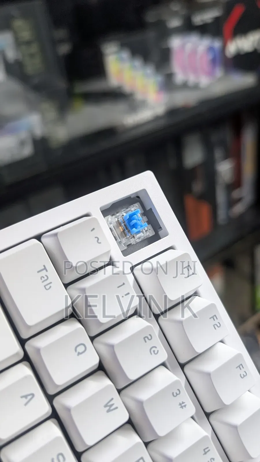 Ajazz Ak820 White Hotswap Wired Type C Mechanical Gaming Keyboard
