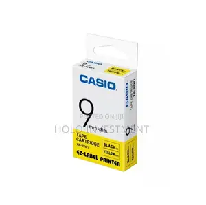 Xr-9yw1 Label Tape Cassette 9mm Casio Casio Black on Yellow