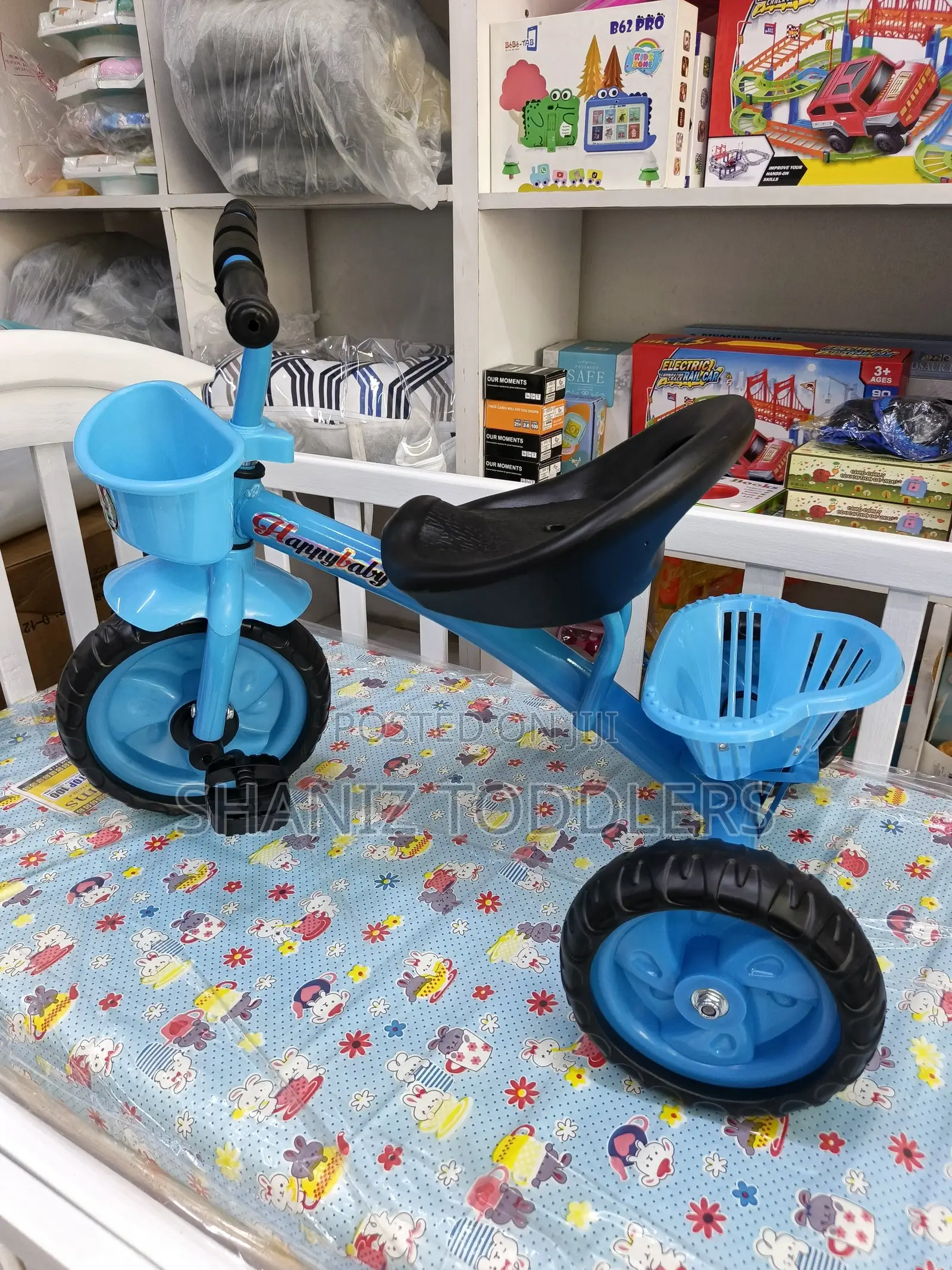 3-Wheel Baby Bicycle – Stable, Safe Easy to Pedal
