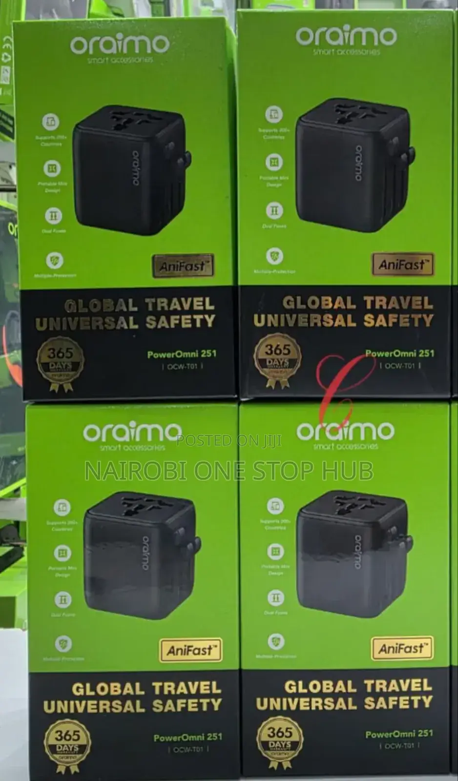 Universal Travel Adapter Oraimo Power Omni 251