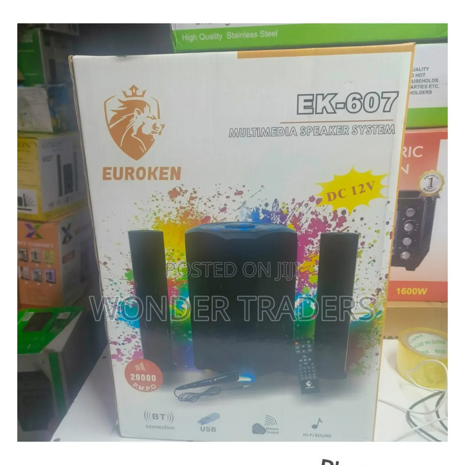 Euroken Mtungi Ek-607 2.1ch Multimedia System-20000w + Bluetooth