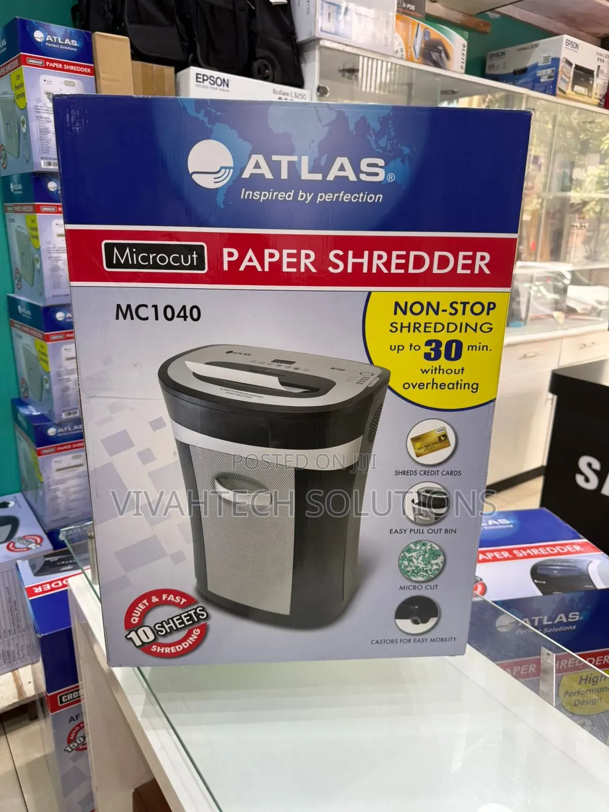 Atlas Mc1040 Microcut Paper Shredder Atlas Mc1040