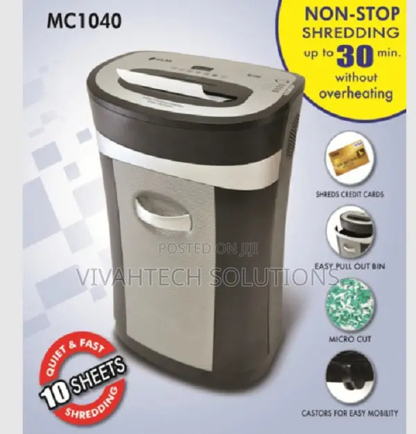 Atlas Mc1040 10 Sheets Paper Shredder Micro Cut Atlas as-S2-Mc1040
