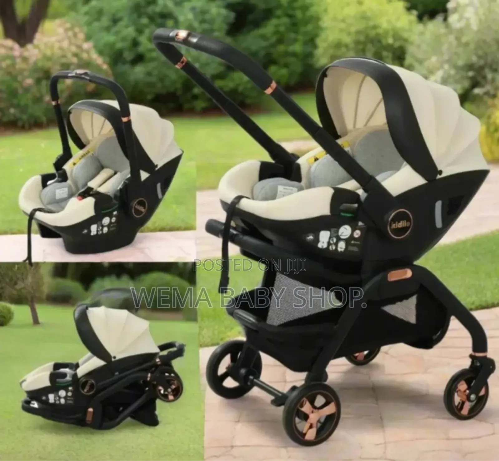 Kidilo 3-in-1 Baby Stroller.