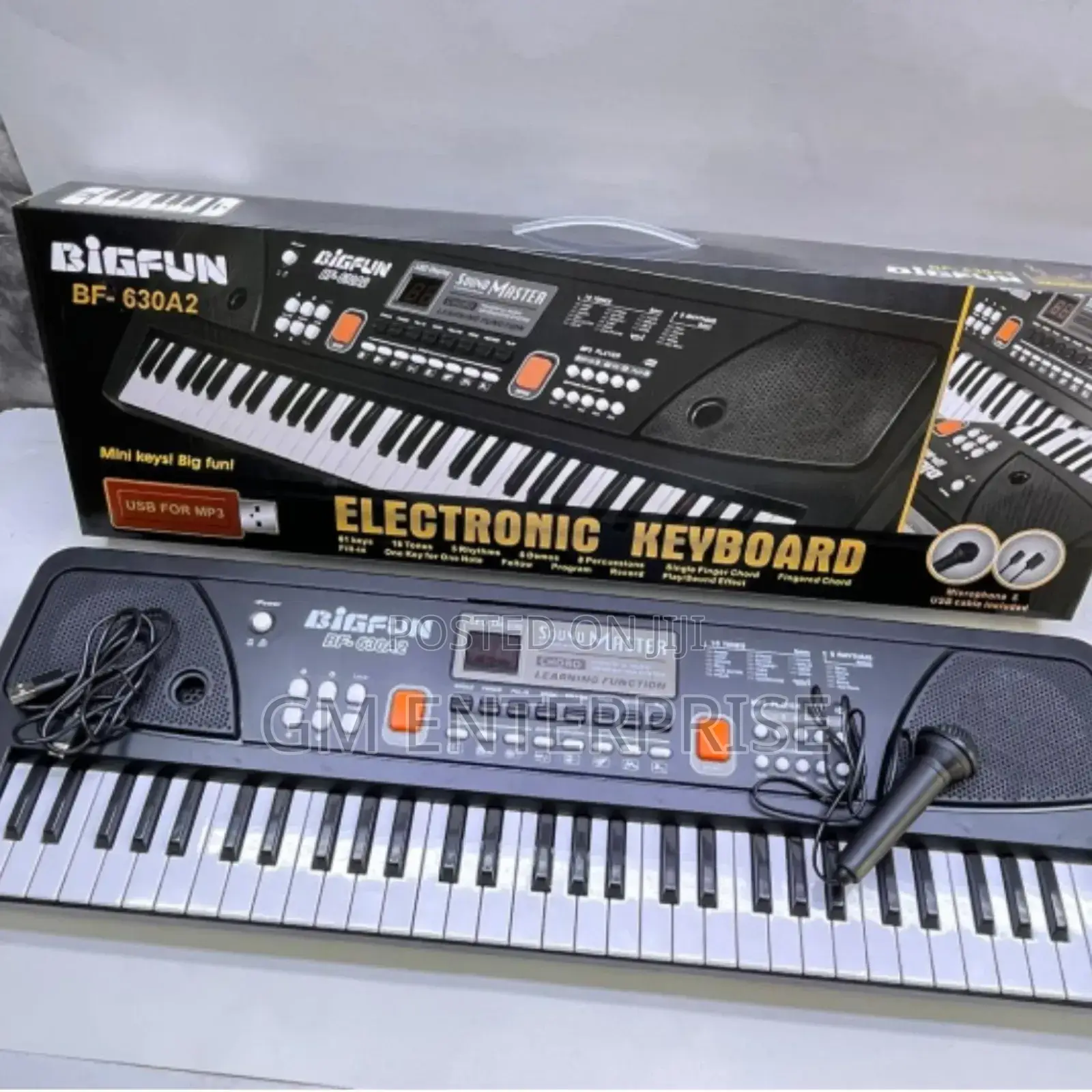 Portable Keyboard 61 Keys Electric Piano With Microphone