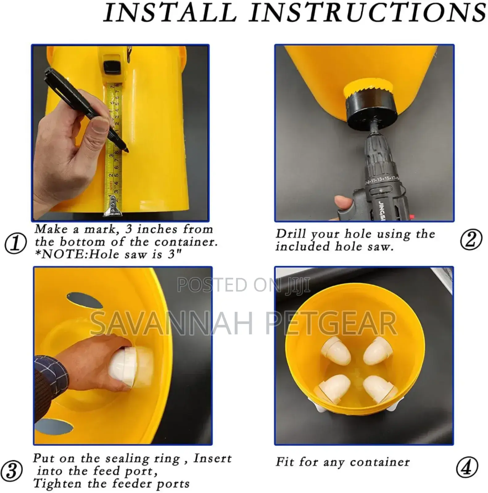 Automatic Plastic Poultry Feeders for Chicken, Broilers - 10 Pieces