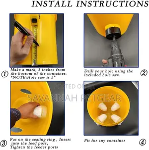 Automatic Plastic Poultry Feeders for Chicken, Broilers - 10 Pieces