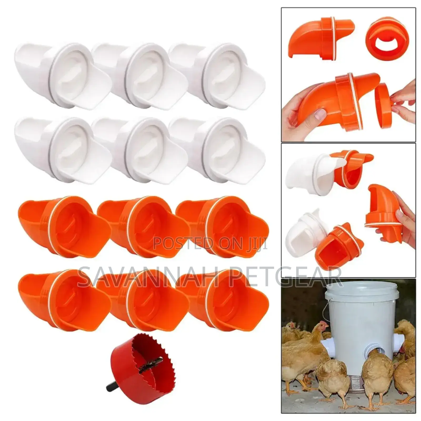 Diy Chicken Feeder for Outdoors (Waterproof) No Waste - 20 Pieces