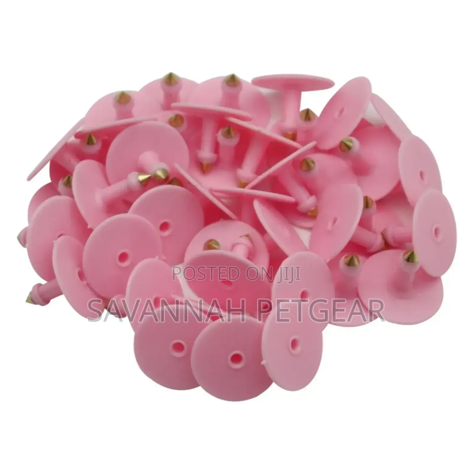 Customized Numbered Animal Ear Tag (Pink Color) Livestock,Goat, Pigs