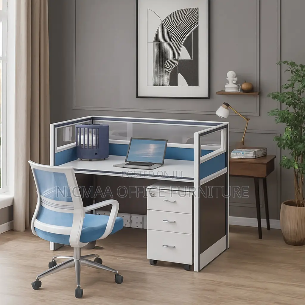 1-Way Professionally Designed Office Cubicle Workstation