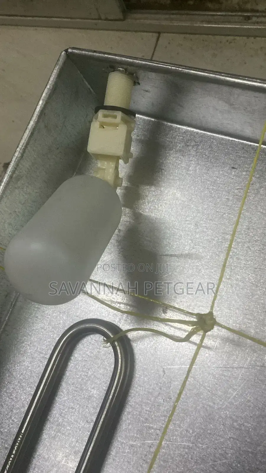 Water Tank for Egg Incubator Humidity Tray (Element and Ball Valve)