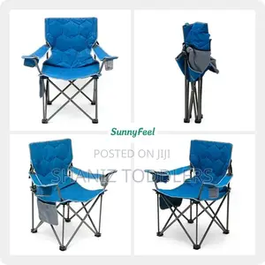 Foldable Camping Chair With Cup Holder – Portable Strong Design