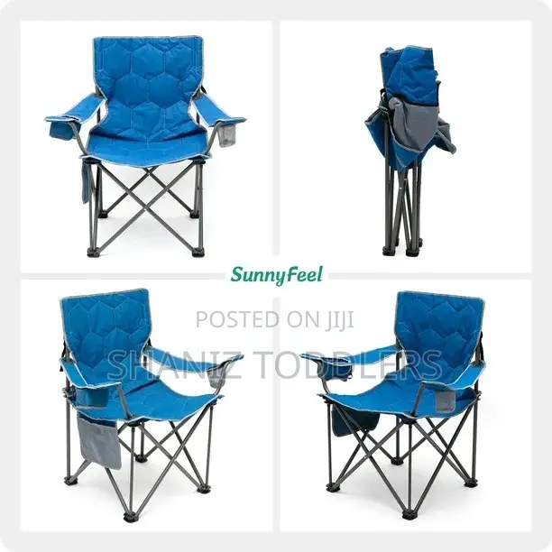 Foldable Camping Chair With Cup Holder – Portable Strong Design