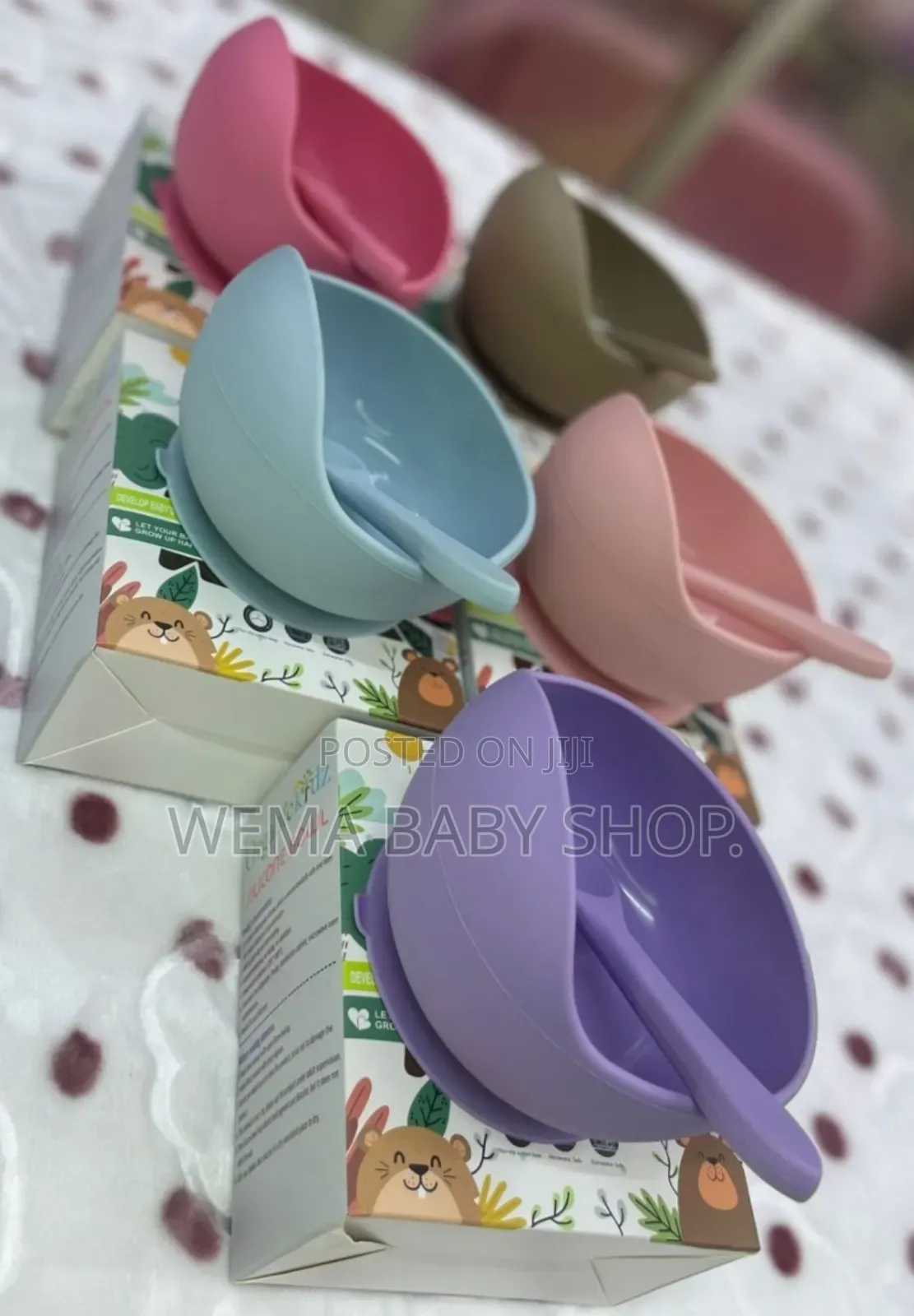 Baby Silicone Bowl With Matching Spoon