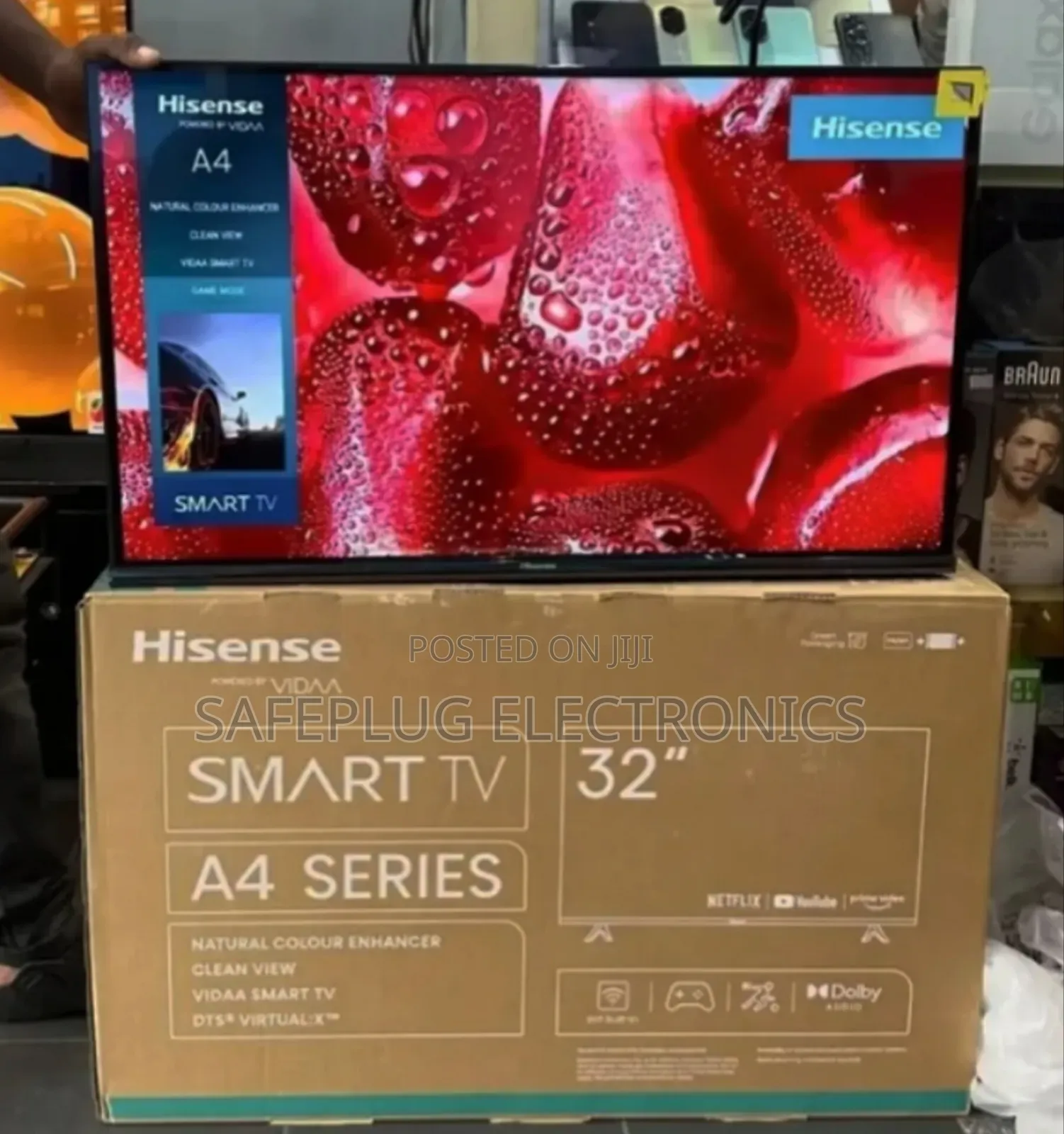 A4 Series - Hisense 32" Smart Vidaa Os, Frameless Tv