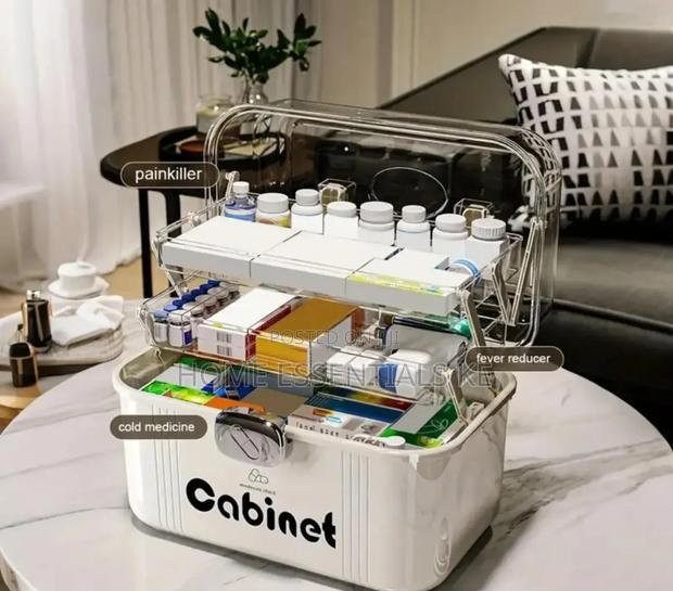3 Layered Portable Medicine Storage Box - thumbnail 3