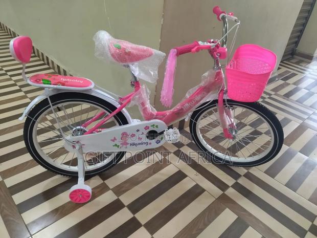 Pink Size 20" Bike With Training Wheels For Kids
