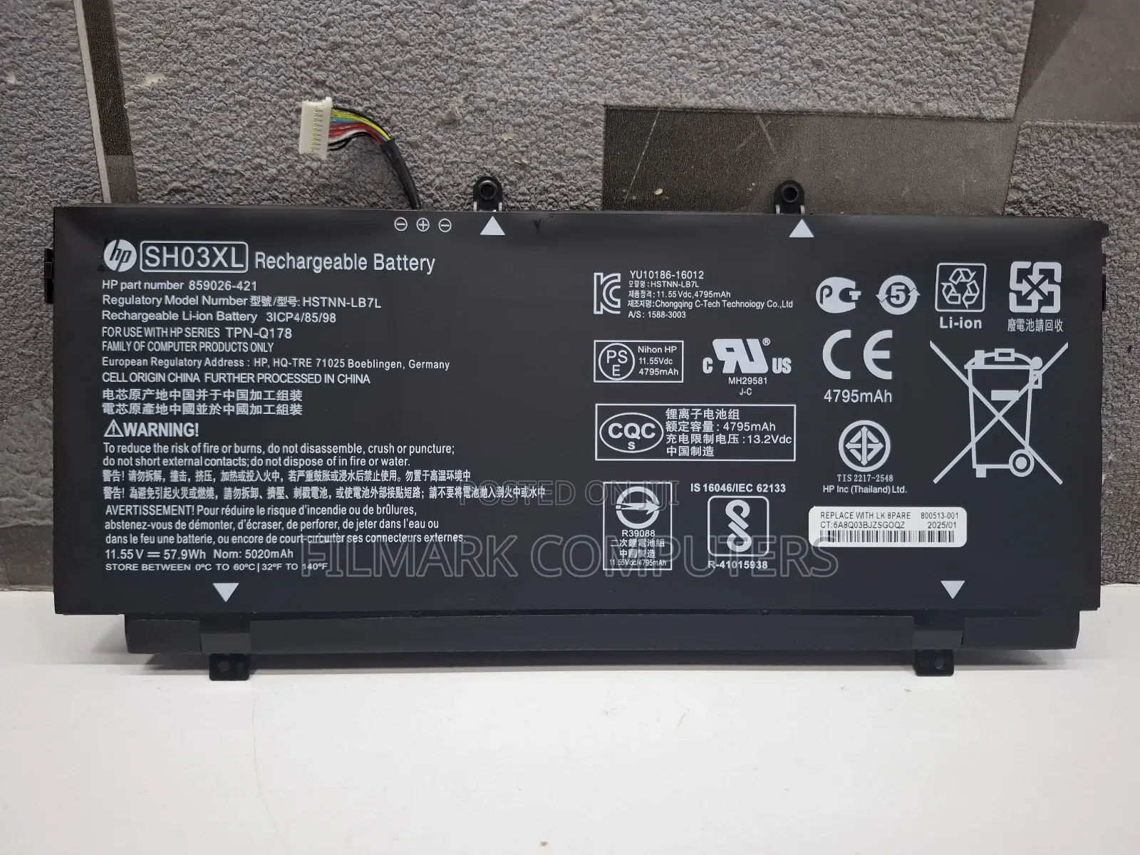 Original Sh03xl Laptop Battery For Hp Spectre X360 13-w023dx