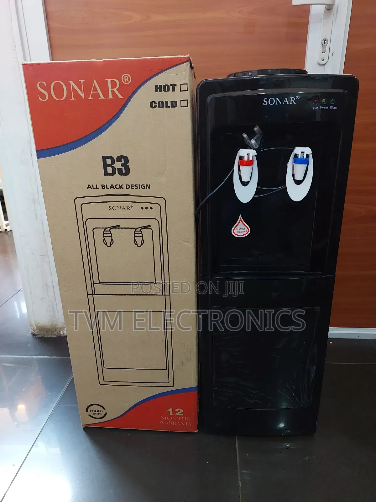 Sonar B3 Hot Normal Water Dispenser – All Black Design