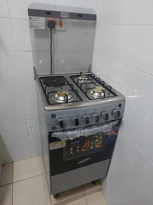 Ecomax Cooker 50*55 3+1 Standing Cooker With Electric Oven Rotisserie