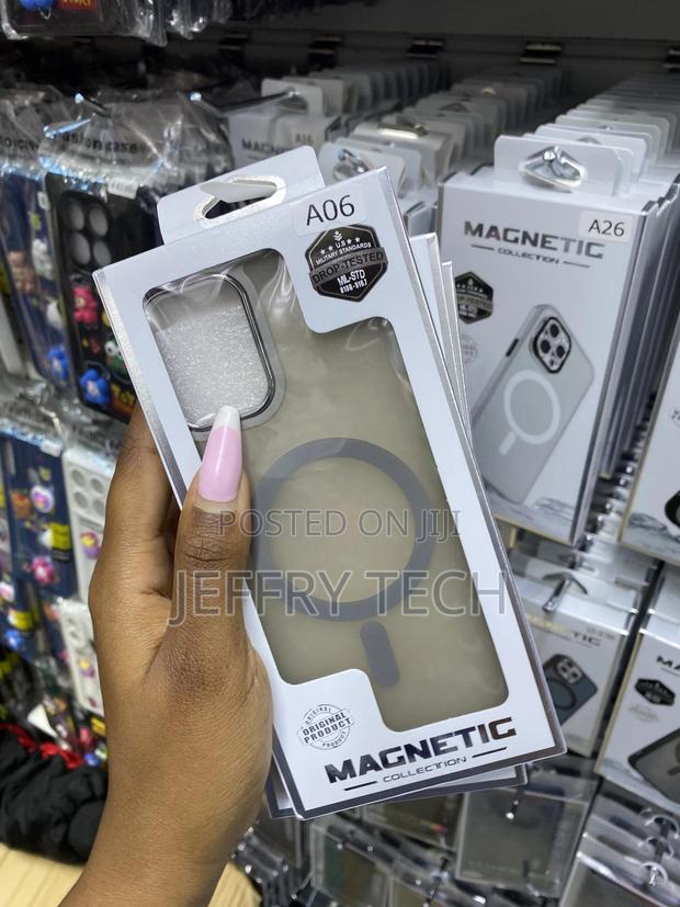 Okiaye Samsung Galaxy A06 Case Magnetic Compatible Translucent Matte - thumbnail 3