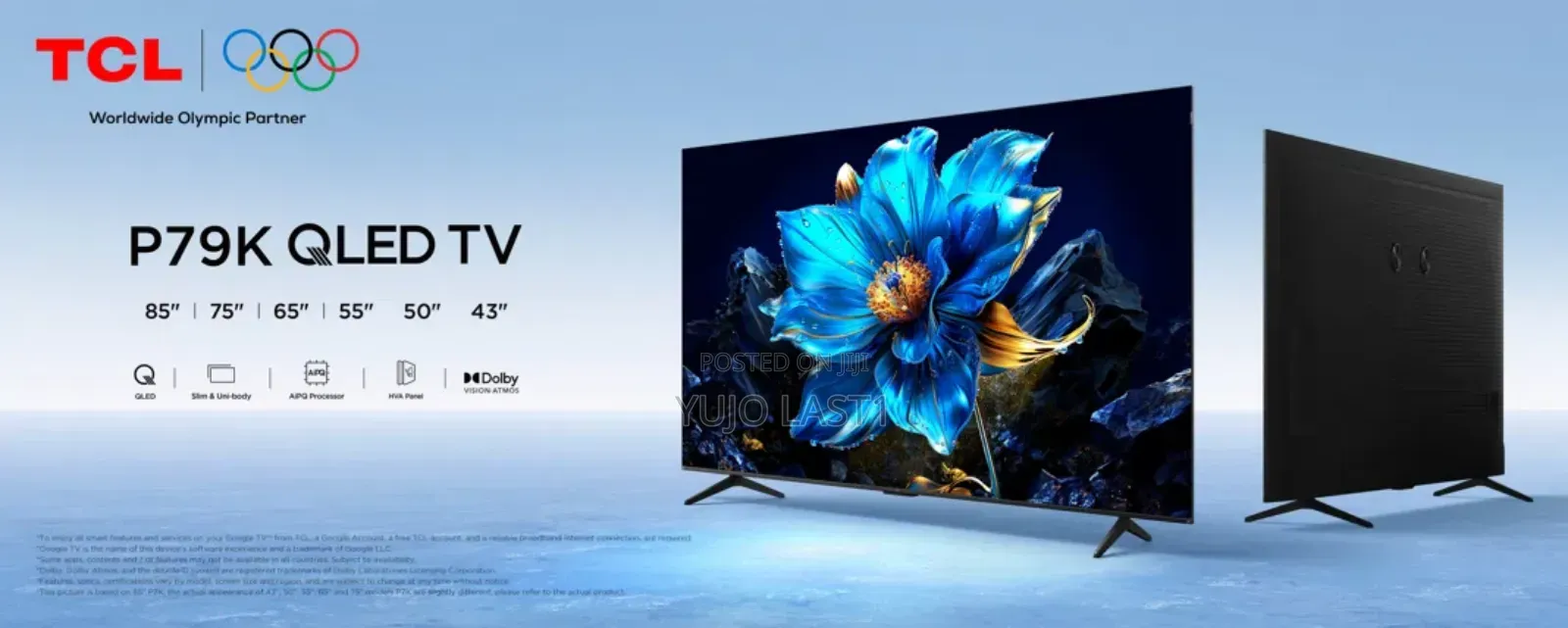 TCL P79k 85-Inch Qled Uhd Smart Tv – Dolby Vision Hdr, Google Tv,