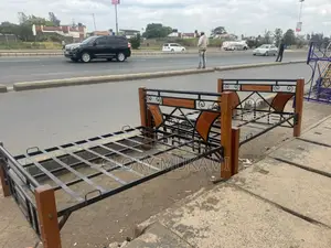 5by6 Metallic Wood Bed